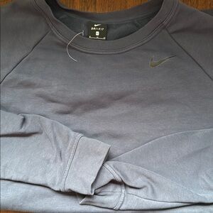 Nike blue Sweatshirt with Crew Neck and Long Sleeves